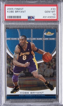 2005-06 Topps Finest #33 Kobe Bryant - PSA GEM MT 10
